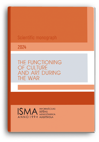 Cover for THE FUNCTIONING OF CULTURE AND ART DURING THE WAR