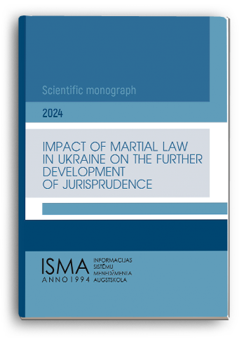 Cover for IMPACT OF MARTIAL LAW IN UKRAINE ON THE FURTHER DEVELOPMENT OF JURISPRUDENCE
