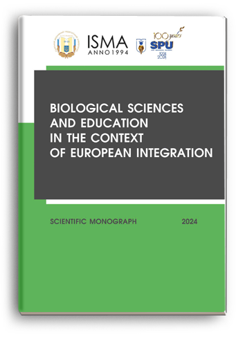 Cover for BIOLOGICAL SCIENCES AND EDUCATION IN THE CONTEXT OF EUROPEAN INTEGRATION