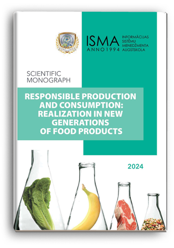 Cover for RESPONSIBLE PRODUCTION AND CONSUMPTION: REALIZATION IN NEW GENERATIONS OF FOOD PRODUCTS