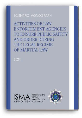 Cover for ACTIVITIES OF LAW ENFORCEMENT AGENCIES TO ENSURE PUBLIC SAFETY AND ORDER DURING THE LEGAL REGIME OF MARTIAL LAW
