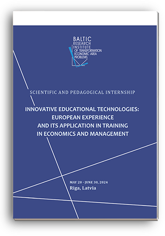 Cover for INNOVATIVE EDUCATIONAL TECHNOLOGIES: EUROPEAN EXPERIENCE AND ITS APPLICATION IN TRAINING IN ECONOMICS AND MANAGEMENT: Proceedings of scientific and pedagogical internship