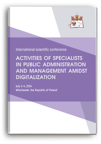 Cover for ACTIVITIES OF SPECIALISTS IN PUBLIC ADMINISTRATION AND MANAGEMENT AMIDST DIGITALIZATION