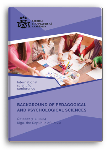 Cover for BACKGROUND OF PEDAGOGICAL AND PSYCHOLOGICAL SCIENCES