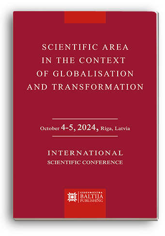 Cover for SCIENTIFIC AREA IN THE CONTEXT OF GLOBALISATION AND TRANSFORMATION: International Scientific Conference