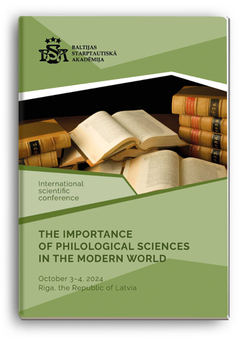 Cover for THE IMPORTANCE OF PHILOLOGICAL SCIENCES IN THE MODERN WORLD