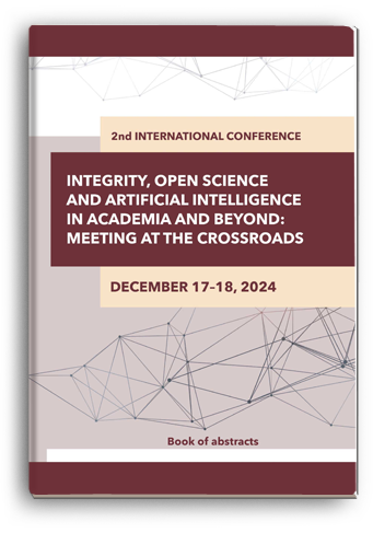 Cover for INTEGRITY, OPEN SCIENCE AND ARTIFICIAL INTELLIGENCE IN ACADEMIA AND BEYOND: MEETING AT THE CROSSROADS