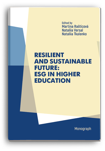 Cover for RESILIENT AND SUSTAINABLE FUTURE: ESG IN HIGHER EDUCATION