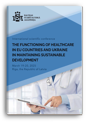 Cover for THE FUNCTIONING OF HEALTHCARE IN EU COUNTRIES AND UKRAINE IN MAINTAINING SUSTAINABLE DEVELOPMENT