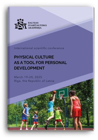 Cover for PHYSICAL CULTURE AS A TOOL FOR PERSONAL DEVELOPMENT
