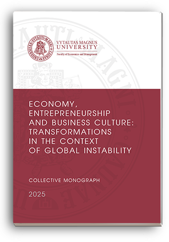 Cover for ECONOMY, ENTREPRENEURSHIP AND BUSINESS CULTURE: TRANSFORMATIONS IN THE CONTEXT OF GLOBAL INSTABILITY: Collective monograph