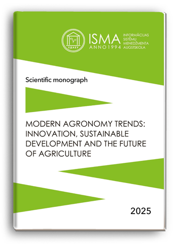 Cover for MODERN AGRONOMY TRENDS:  INNOVATION, SUSTAINABLE DEVELOPMENT  AND THE FUTURE OF AGRICULTURE
