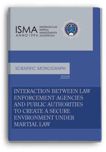 Cover for INTERACTION BETWEEN LAW  ENFORCEMENT AGENCIES AND PUBLIC  AUTHORITIES TO CREATE A SECURE  ENVIRONMENT UNDER MARTIAL LAW 