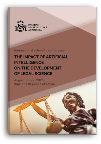 Cover for THE IMPACT OF ARTIFICIAL INTELLIGENCE ON THE DEVELOPMENT OF LEGAL SCIENCE