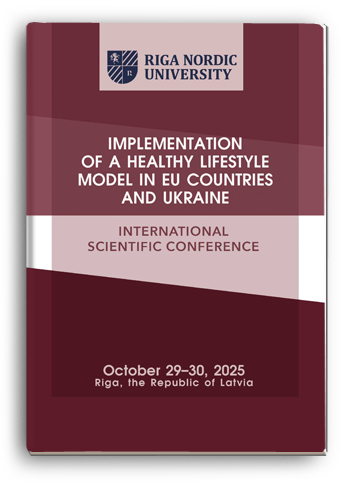 Cover for IMPLEMENTATION OF A HEALTHY LIFESTYLE MODEL IN EU COUNTRIES AND UKRAINE