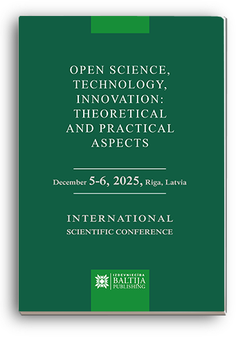 Cover for OPEN SCIENCE, TECHNOLOGY, INNOVATION: THEORETICAL AND PRACTICAL ASPECTS: International Scientific Conference