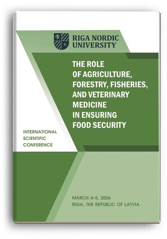 Cover for THE ROLE OF AGRICULTURE, FORESTRY, FISHERIES, AND VETERINARY MEDICINE IN ENSURING FOOD SECURITY