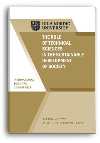 Cover for THE ROLE OF TECHNICAL SCIENCES IN THE SUSTAINABLE DEVELOPMENT OF SOCIETY