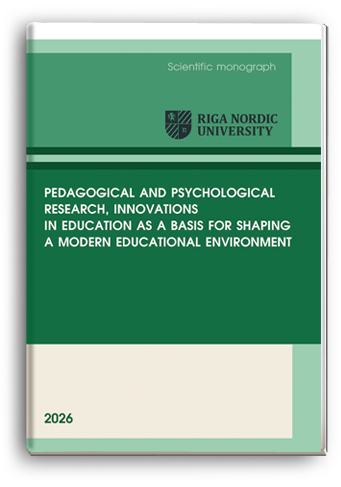 Cover for PEDAGOGICAL AND PSYCHOLOGICAL RESEARCH, INNOVATIONS IN EDUCATION AS A BASIS FOR SHAPING A MODERN EDUCATIONAL ENVIRONMENT. Volume 1