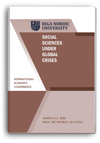 Cover for SOCIAL SCIENCES UNDER GLOBAL CRISES
