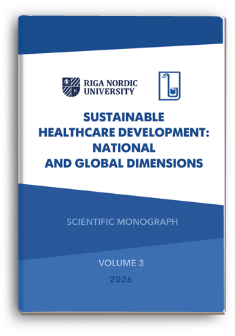 Cover for SUSTAINABLE HEALTHCARE DEVELOPMENT: NATIONAL AND GLOBAL DIMENSIONS. VOLUME 3. PART 1