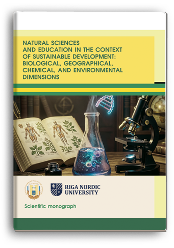 Cover for NATURAL SCIENCES AND EDUCATION IN THE CONTEXT OF SUSTAINABLE DEVELOPMENT: BIOLOGICAL, GEOGRAPHICAL, CHEMICAL, AND ENVIRONMENTAL DIMENSIONS. Volume 1
