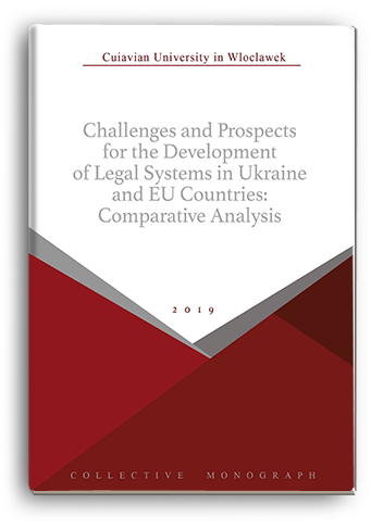 Cover for CHALLENGES AND PROSPECTS FOR THE DEVELOPMENT OF LEGAL SYSTEMS IN UKRAINE AND EU COUNTRIES: COMPARATIVE ANALYSIS