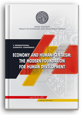 Cover for ECONOMY AND HUMAN-CENTRISM: THE MODERN FOUNDATION FOR HUMAN DEVELOPMENT: V International scientific conference