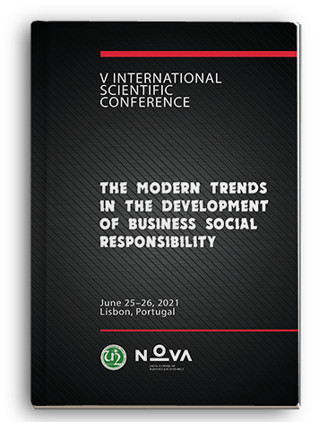 Cover for THE MODERN TRENDS IN THE DEVELOPMENT OF BUSINESS SOCIAL RESPONSIBILITY: V International Scientific Conference