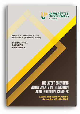 Cover for THE LATEST SCIENTIFIC ACHIEVEMENTS IN THE MODERN AGRO-INDUSTRIAL COMPLEX