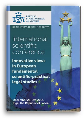 Cover for INNOVATIVE VIEWS IN EUROPEAN FUNDAMENTAL SCIENTIFIC-PRACTICAL LEGAL STUDIES