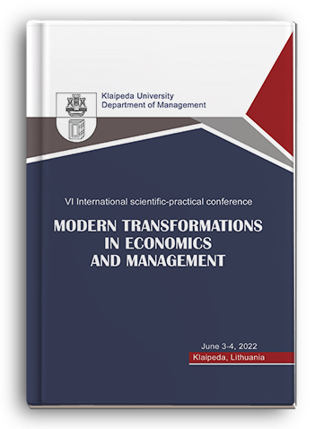 Cover for MODERN TRANSFORMATIONS IN ECONOMICS AND MANAGEMENT