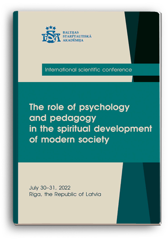 Cover for THE ROLE OF PSYCHOLOGY AND PEDAGOGY IN THE SPIRITUAL DEVELOPMENT OF MODERN SOCIETY