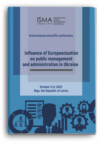 Cover for INFLUENCE OF EUROPEANIZATION ON PUBLIC MANAGEMENT AND ADMINISTRATION IN UKRAINE