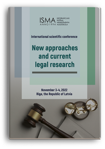 Cover for NEW APPROACHES AND CURRENT LEGAL RESEARCH