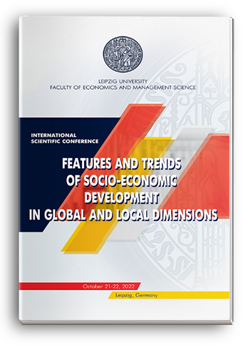 Cover for FEATURES AND TRENDS OF SOCIO-ECONOMIC DEVELOPMENT IN GLOBAL AND LOCAL DIMENSIONS